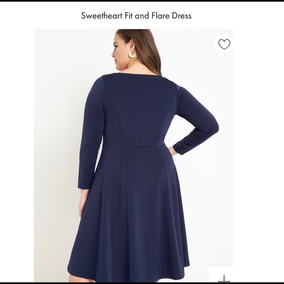 Eloquii Navy Blue Plus Size Dress - Picture 2 of 4